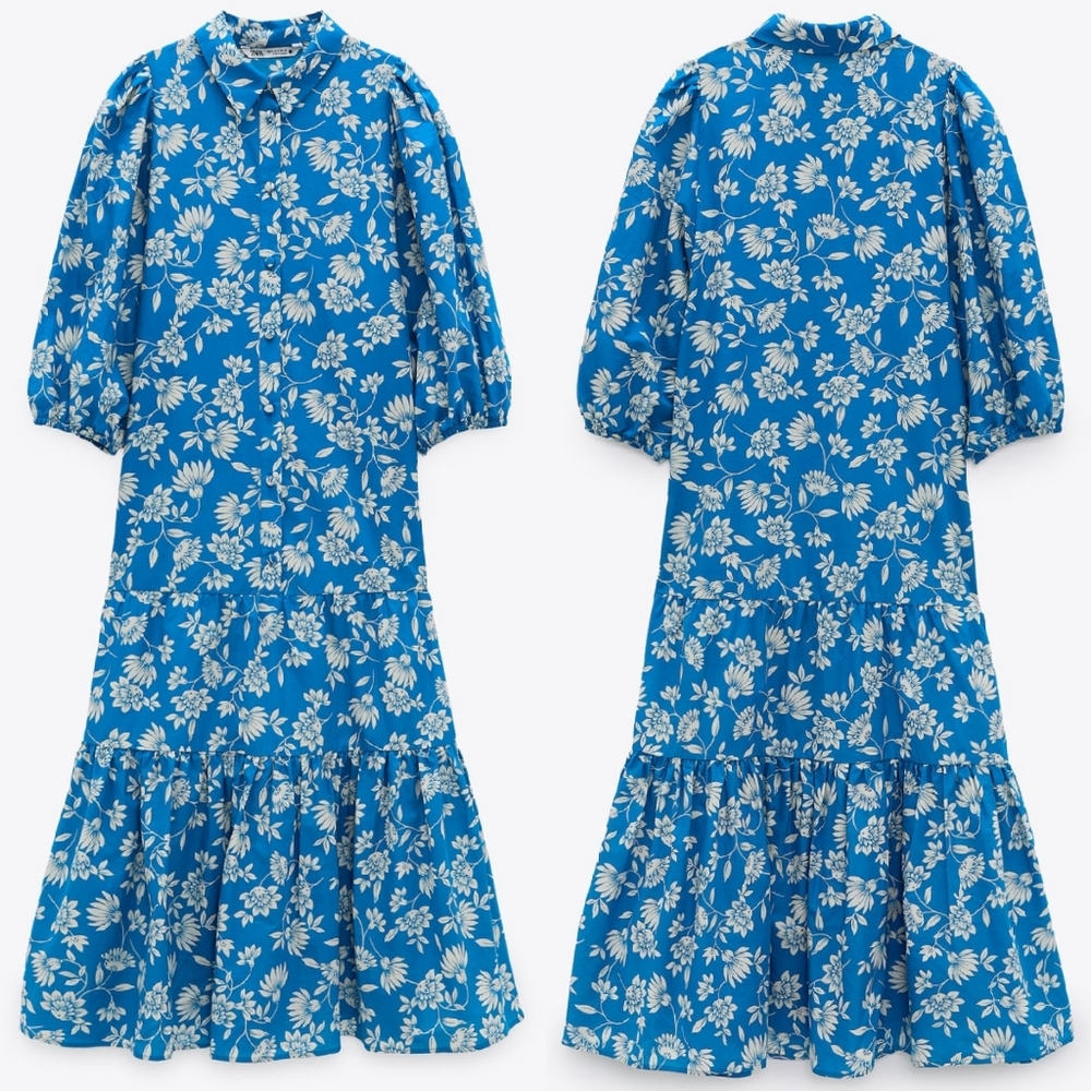 🔥Last 2🔥ZARA Floral midi dress - Picture 3 of 4